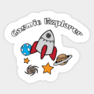 Cosmic Explorer Sticker